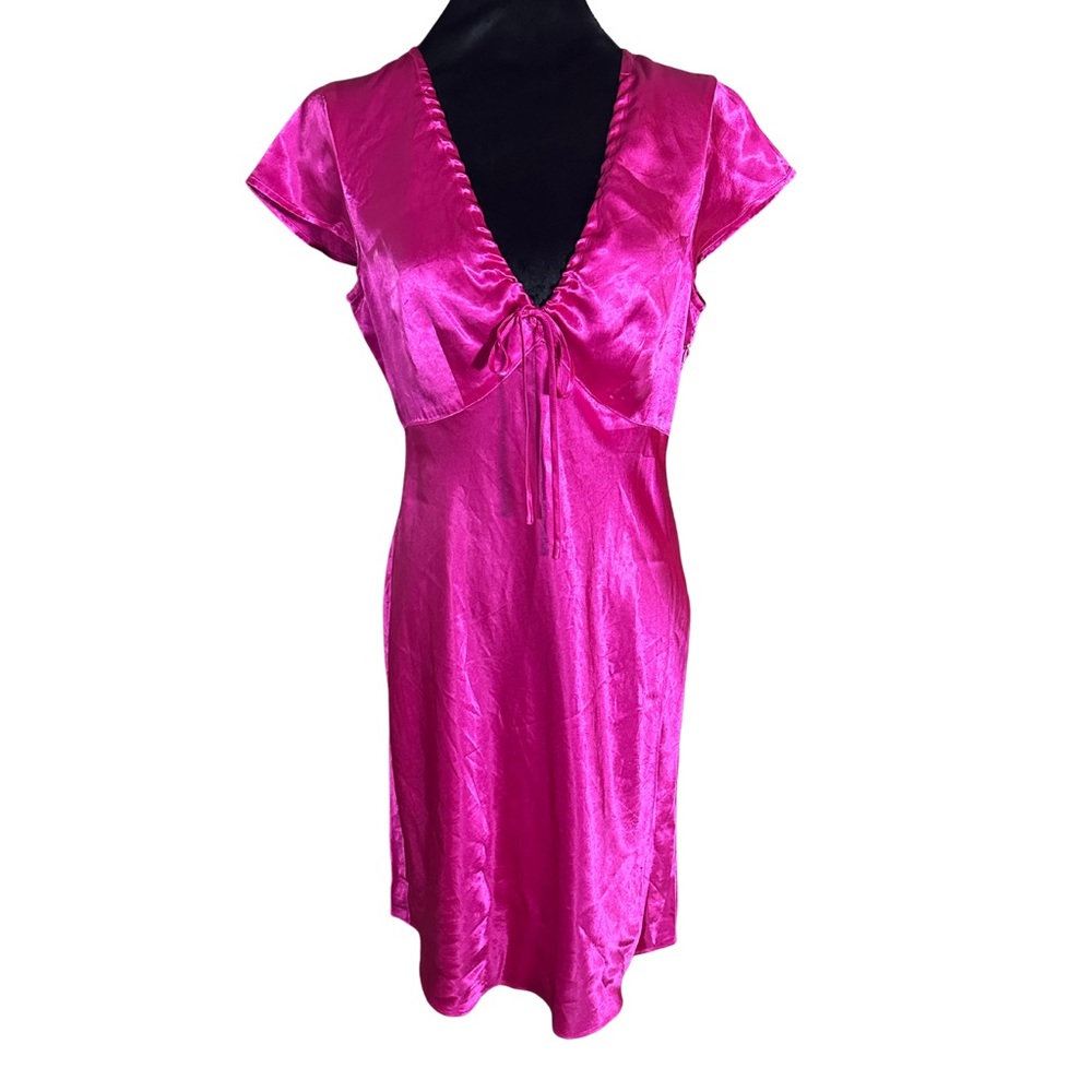 J. Crew Pink Satin Dress
